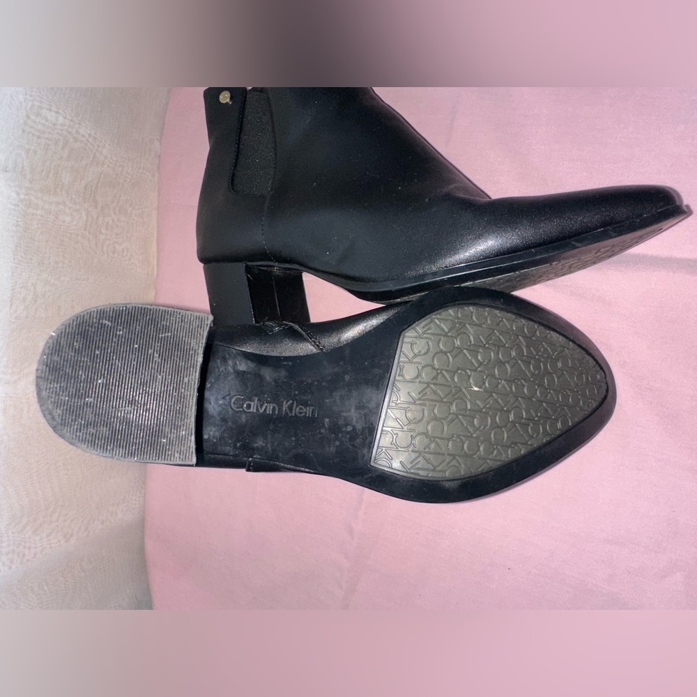 Calvin Klein Fioranna Woman’s Black Ankle Boots Size 10 - Picture 12 of 12